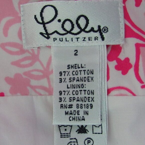 Lilly Pulitzer Vintage Skirt Animals Floral Size 2 - Picture 4 of 4